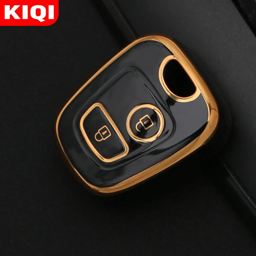 TPU Car 2Button Key Cover Case for Peugeot 106 107 206 207 307 for Citroen C1 C2 C3 C4 XSARA PICASSO for Toyota AYGO Protector