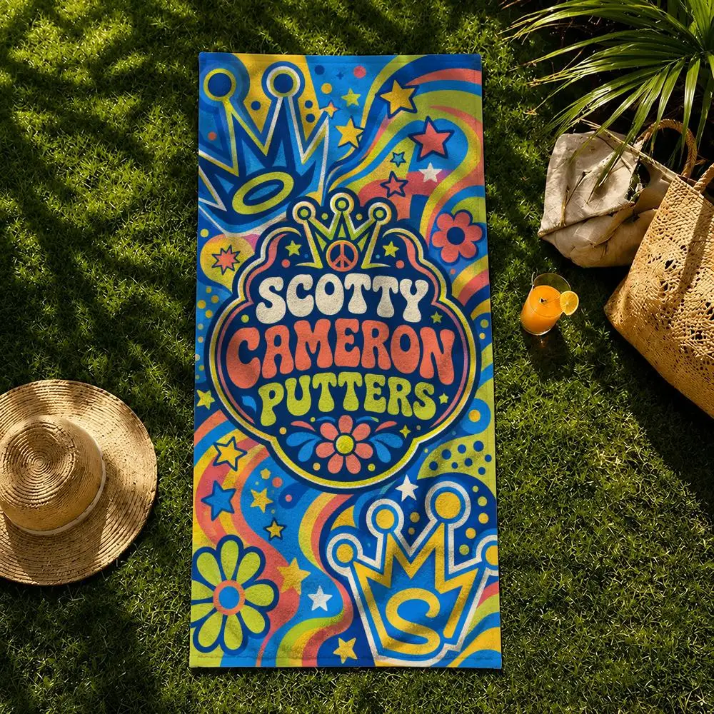 Marke Scotty Cameron Towel Handtuch, Strandtuch, schnell trocknendes, saugfähiges Badetuch zum Schwimmen, für Fitness, Camping, Outdoor-Aktivitäten – Detail 11