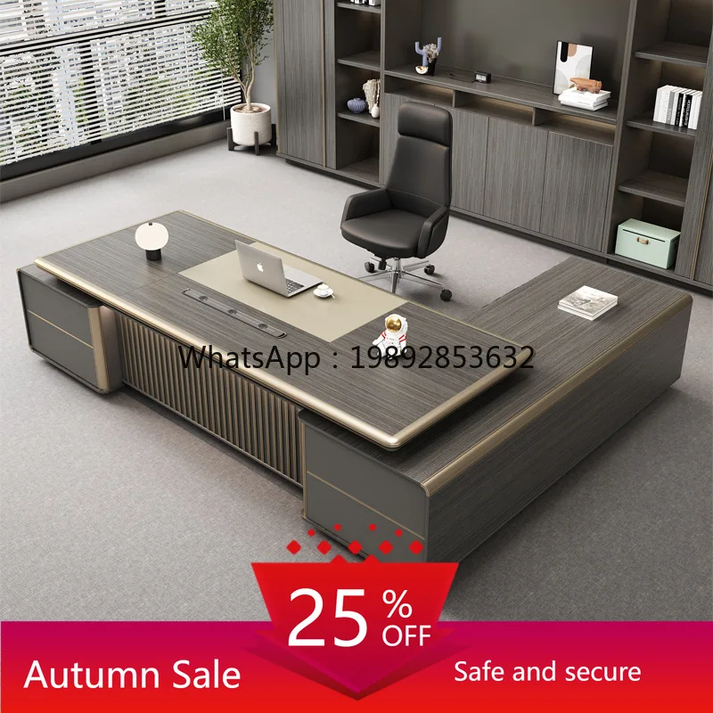 

LYY Office Desk High-End Manager Office Desk Office Desk and Chair Set