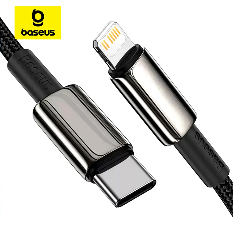 Baseus 20W USB C Cable for iPhone 14 13 11 8 XR PD Fast Charge for iPhone 12 SE USB Type C Cable Fast Charging for Macbook Cable