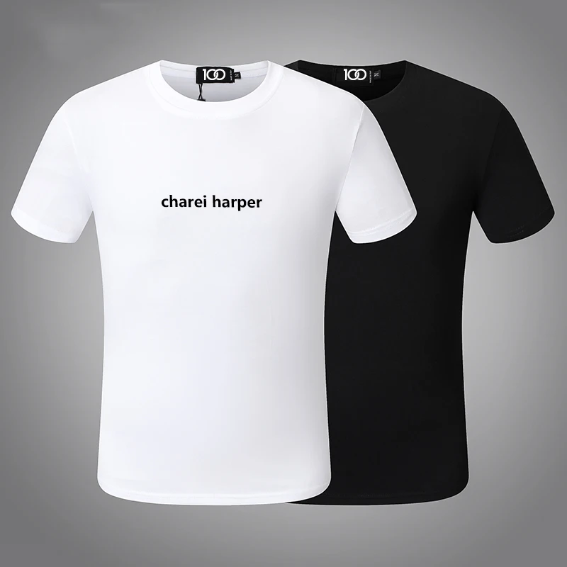 Chareiharper dsq 873 Cotton Men\'s Short Sleeve T-shirt Italian Design Print Summer Cotton Fashion Trend Top Bottom for men gift