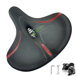 ARTOROO Comfort Oversized Bike Seat Widened Bicycle Saddle With Soft Thickened Memory Foam Cushion For Women & Men