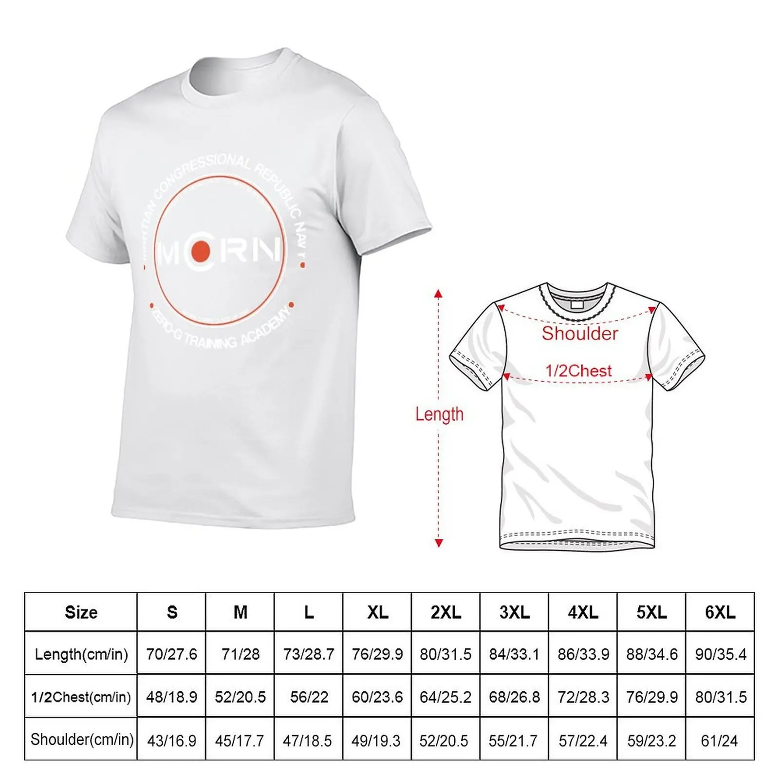 MCRN Mars marine Zero-G training academy original design T-Shirt man t shirt cotton funny t shirts man T-Shirt