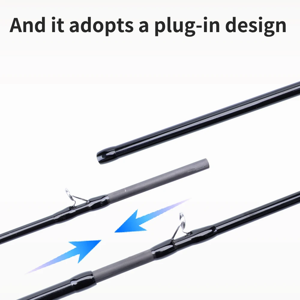 FISHINGFANS LS سوبر ضوء دليل عالية الكربون UL خفيفة مدبب مقبض الصلبة تلميح 1-7G إغراء الغزل الصب الصيد رود