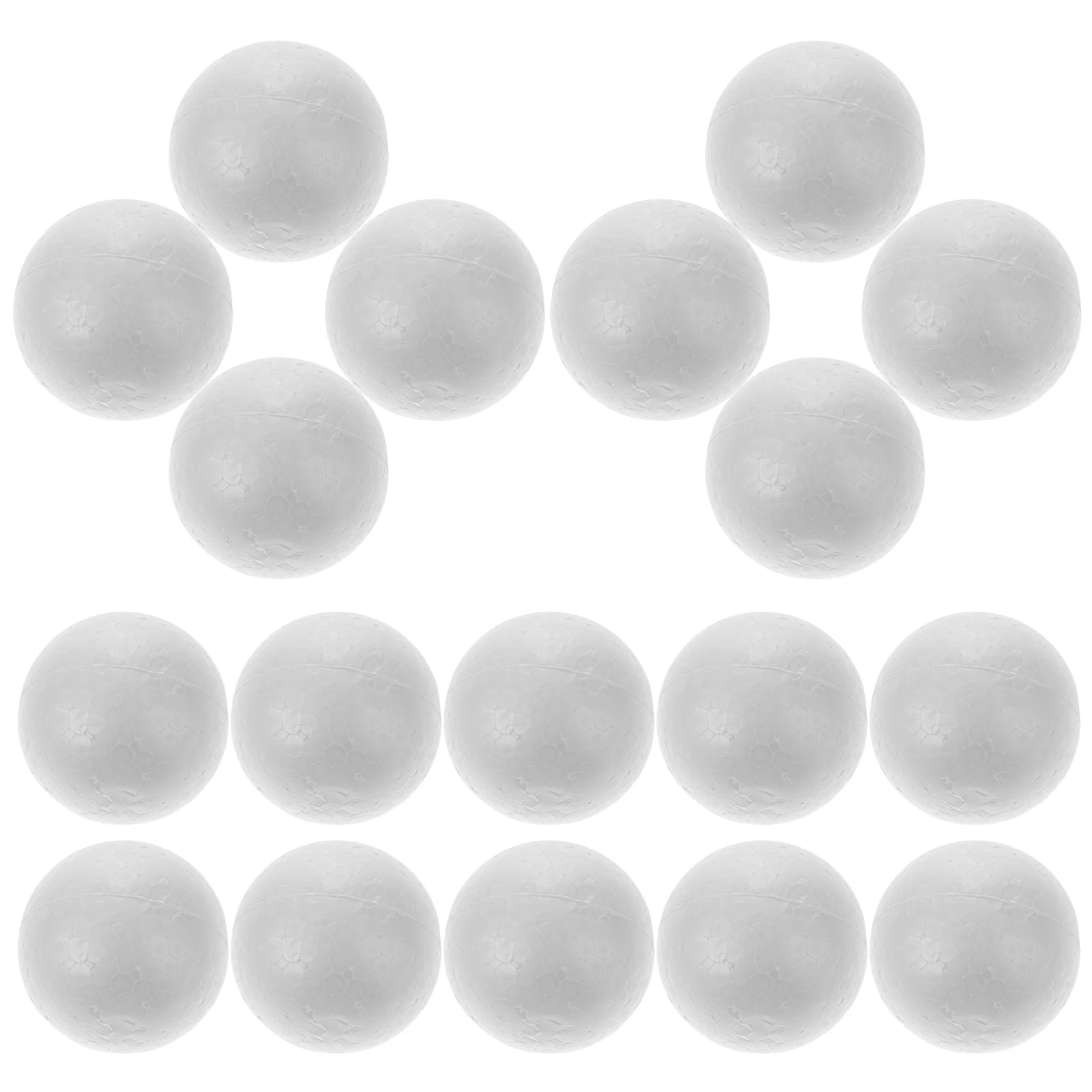 15 Pcs Foam Ball Decoration DIY Balls Solid White Christmas Polystyrene Craft Child