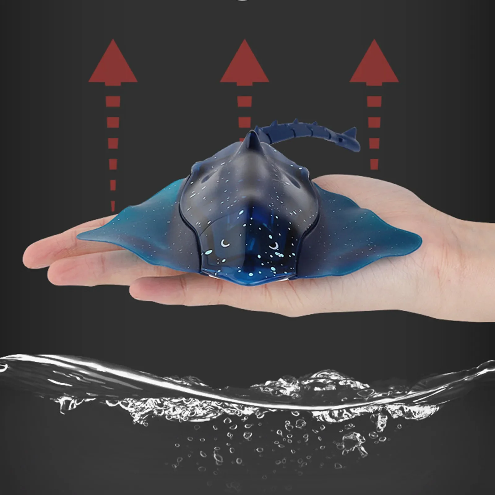 2,4G Control remoto buceo diablo pez doble Motor impermeable simulación bajo el agua barco de alta velocidad juguete regalos juguetes para niños