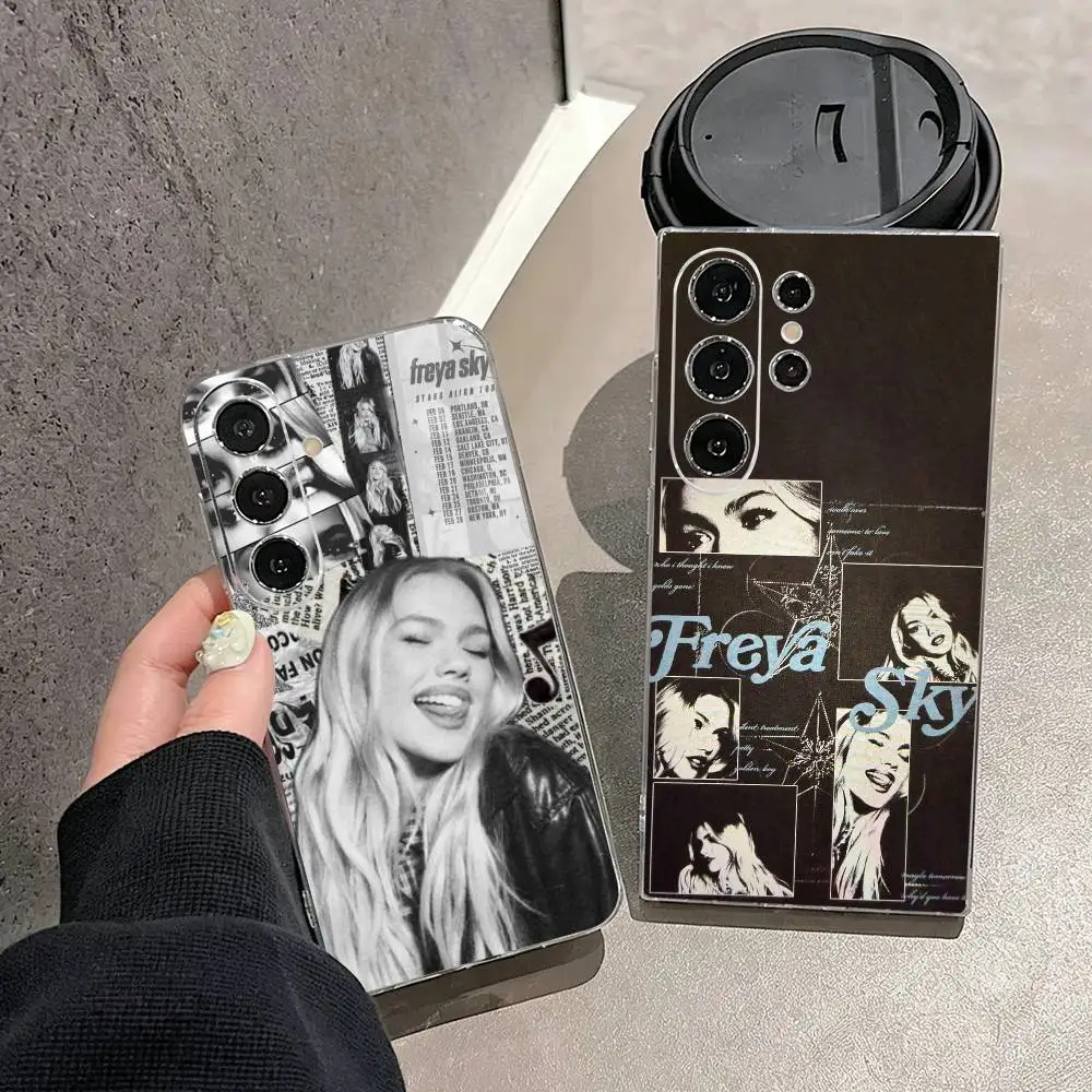 F-Freya S-Skye Singer  Phone Case For Samsung S25,S24,S21,S22,S23,S30,Ultra,S20,Plus,Fe,Note,10,9,5G Transparent Cover