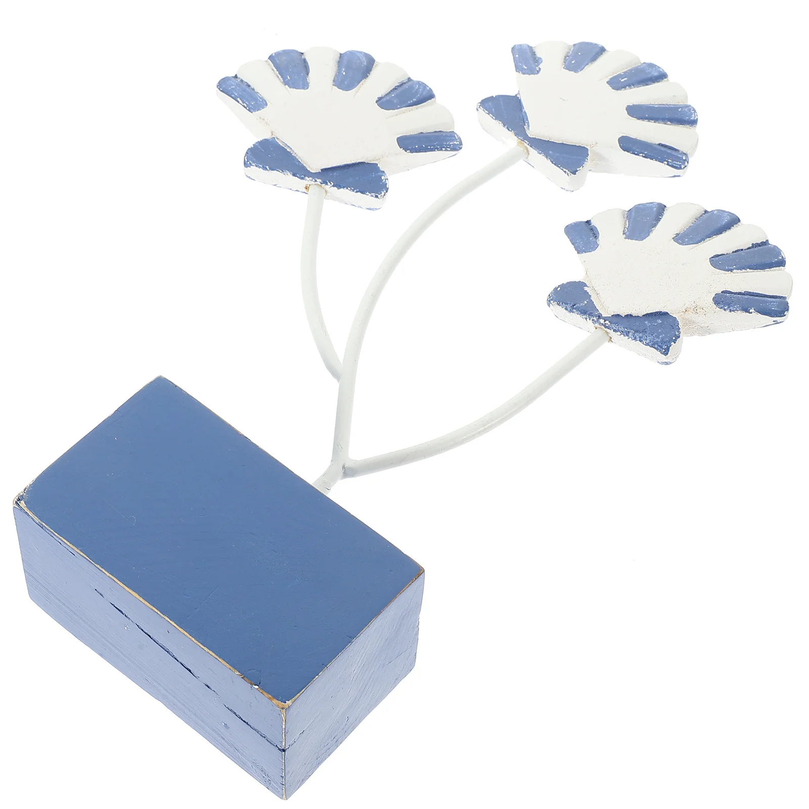 

Wooden Shell Decor Stylish Nautical Style Desktop Ornament Suitable for Bedroom Living Room Office Table Decoration