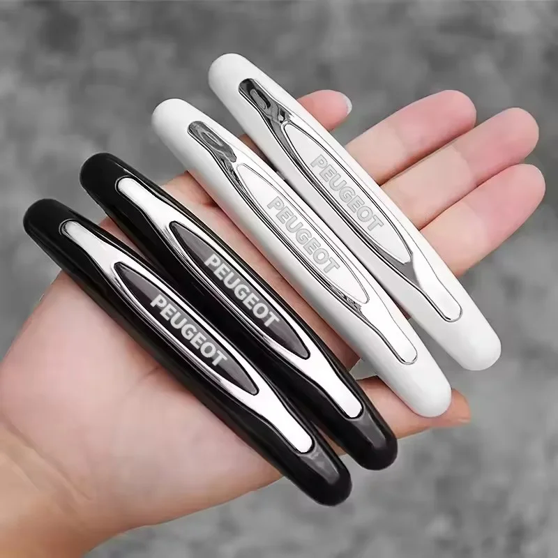 

4 шт. автомобильная дверная полоса, защита от царапин, автомобильные резиновые наклейки на бампер для Peugeot 206 307 308 3008 207 208 407 408 508 2008 5008 107