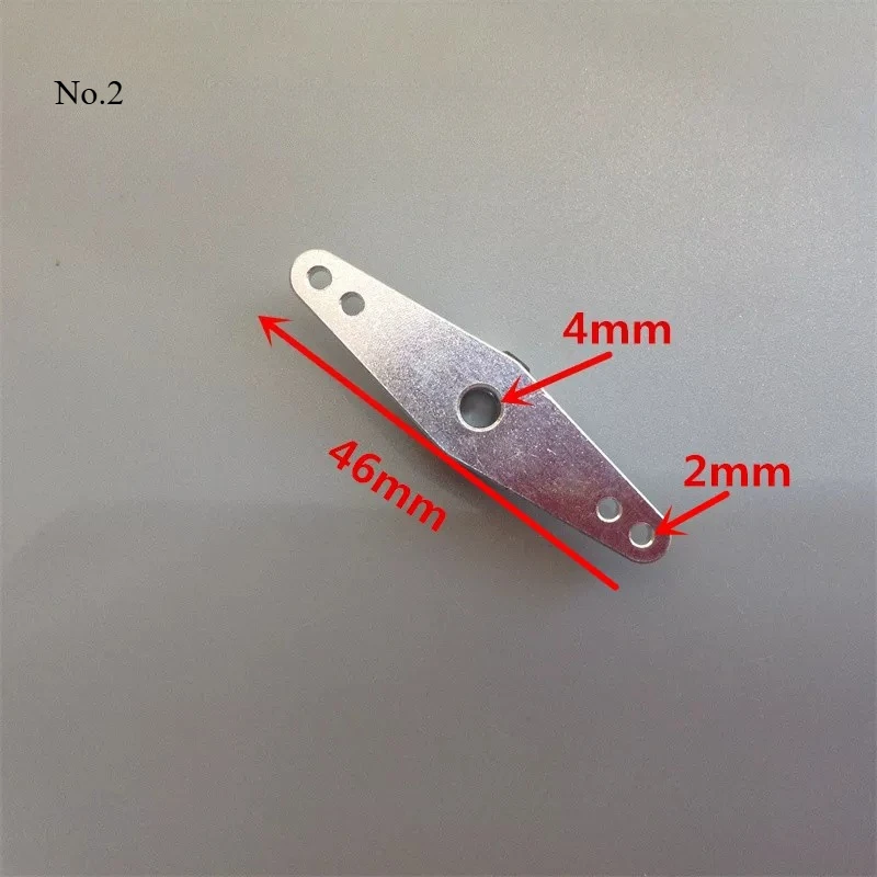 Aluminum Rudder Arm, 4mm/5mm/6mm Bore Steering Arm for RC Boat Rudder 4