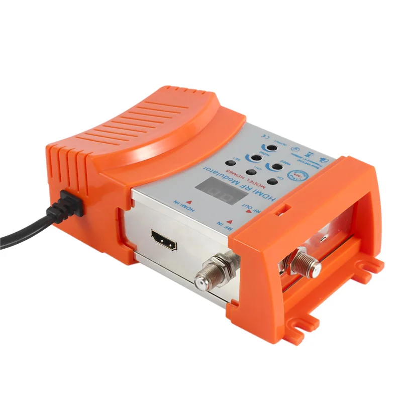 ABVO-4X nuevo modulador HDM68 modulador RF Digital convertidor AV a RF VHF UHF PAL/NTSC modulador portátil estándar enchufe de la UE