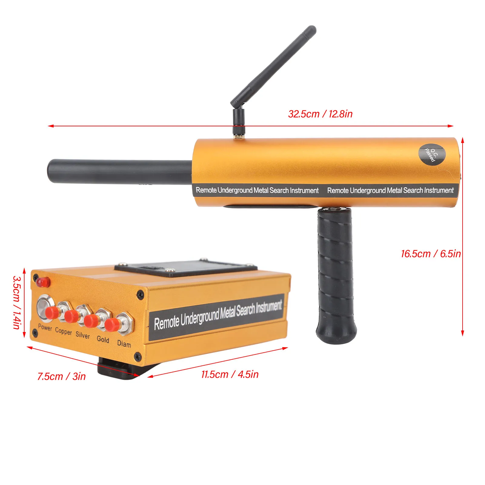 Metal Locator Metal Detector AKS Metal Detector 1000M 15M Inspection Depth Underground Metal Scanner for Gold Silver Copper