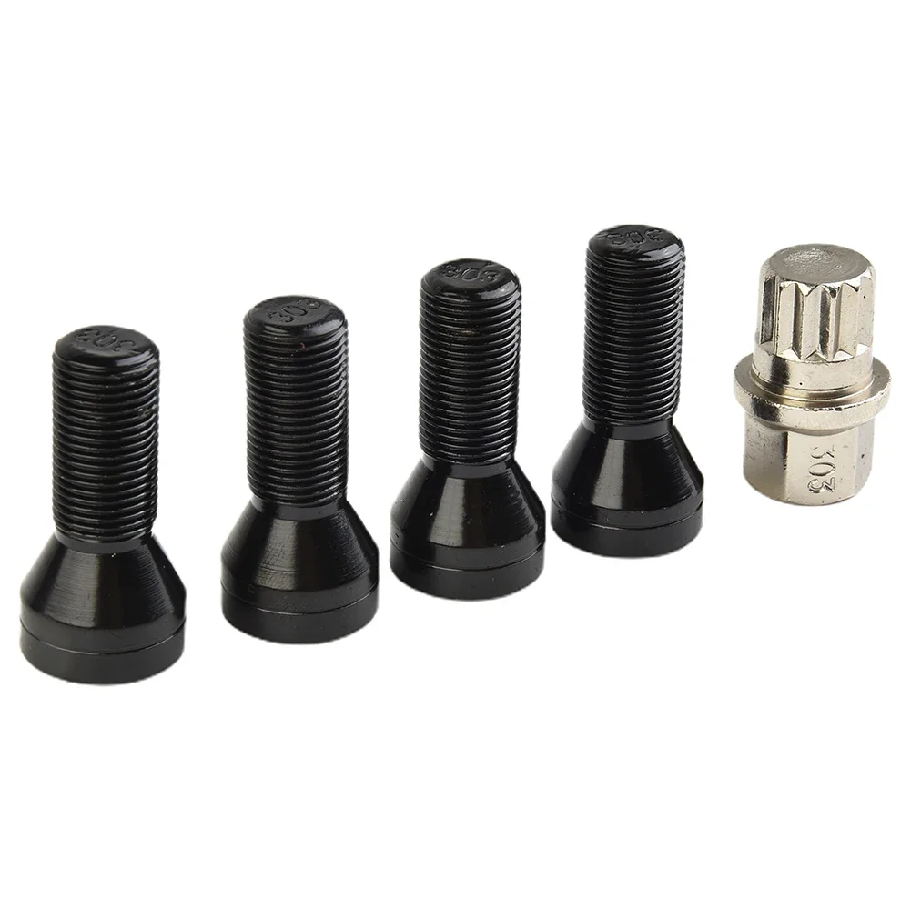 4Pcs Anti-theft Wheel Screw Bolt And Lock Lug Nut Fit For MINI R50 For X6 Car Accessories M12*1.25MM M14*1.5MM