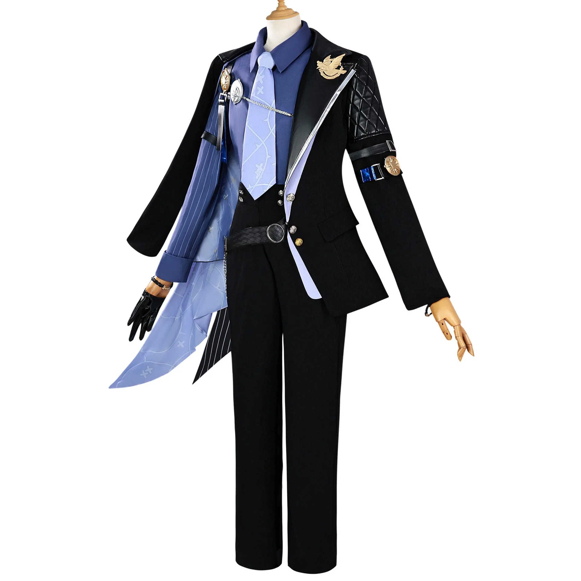 Hugo Vlad Cosplay Kostuum Pruik Haar Spel ZZZ Zenless Zone Hugo Vlad Cosplay Outfits voor Mannen Carnaval Anime Evenementen Rollenspel