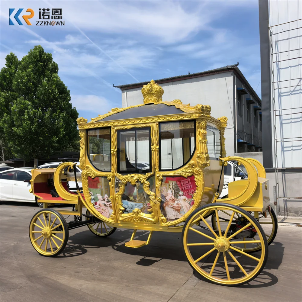 

High Quality European Customizable Royal Carriage Electric Drive Classic Luxury Design Royal Carriage For Tourism Operation