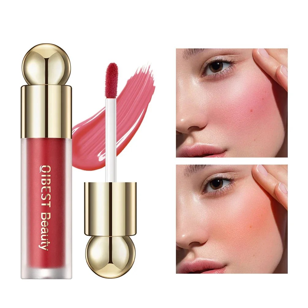 Vloeibare Blush Stick Met Kussen Natuurlijke Vloeibare Contouren Voor Face Blusher Pigment Blijvende Wangtint Crème Blush Make-Up