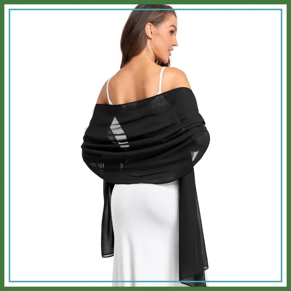 

Soft Chiffon Scarfs Shawls and Wraps for Evening Dresses Wedding Shawl Wraps Bridal Scarve for Women