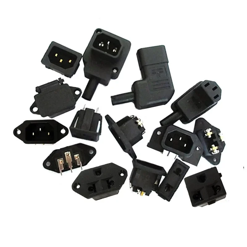 

Three core CE IEC320 AC Power Panel Socket PDU UPS Rewirable Wiring Plug Electric Battery Receptacle Docking Outlet 10A 250V
