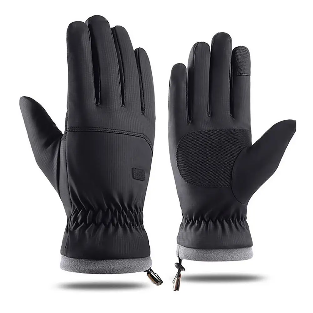 

Winter Men's Gloves Warm Touchscreen Sport Fishing Bicycle Gloves Outdoor Scooter Windproof Riding Motorcycle Ski Riding Gloves