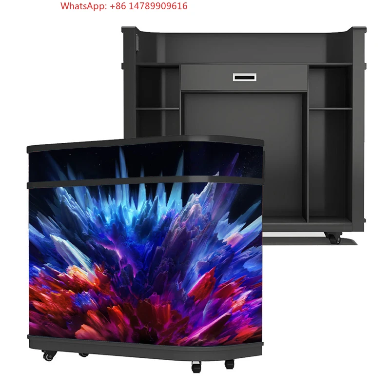 

Seamless Visual Dj Desk Stand Facade Booth Podium Table Portable Led Video Display Screen Dj Booth