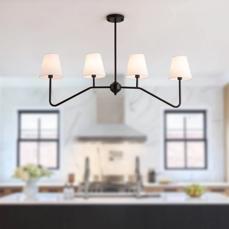 

American Industrial Style Living Room Chandelier Light Retro Hotel Multi Head Lighting Bedroom Kitchen Dining Room Pendant Lamp