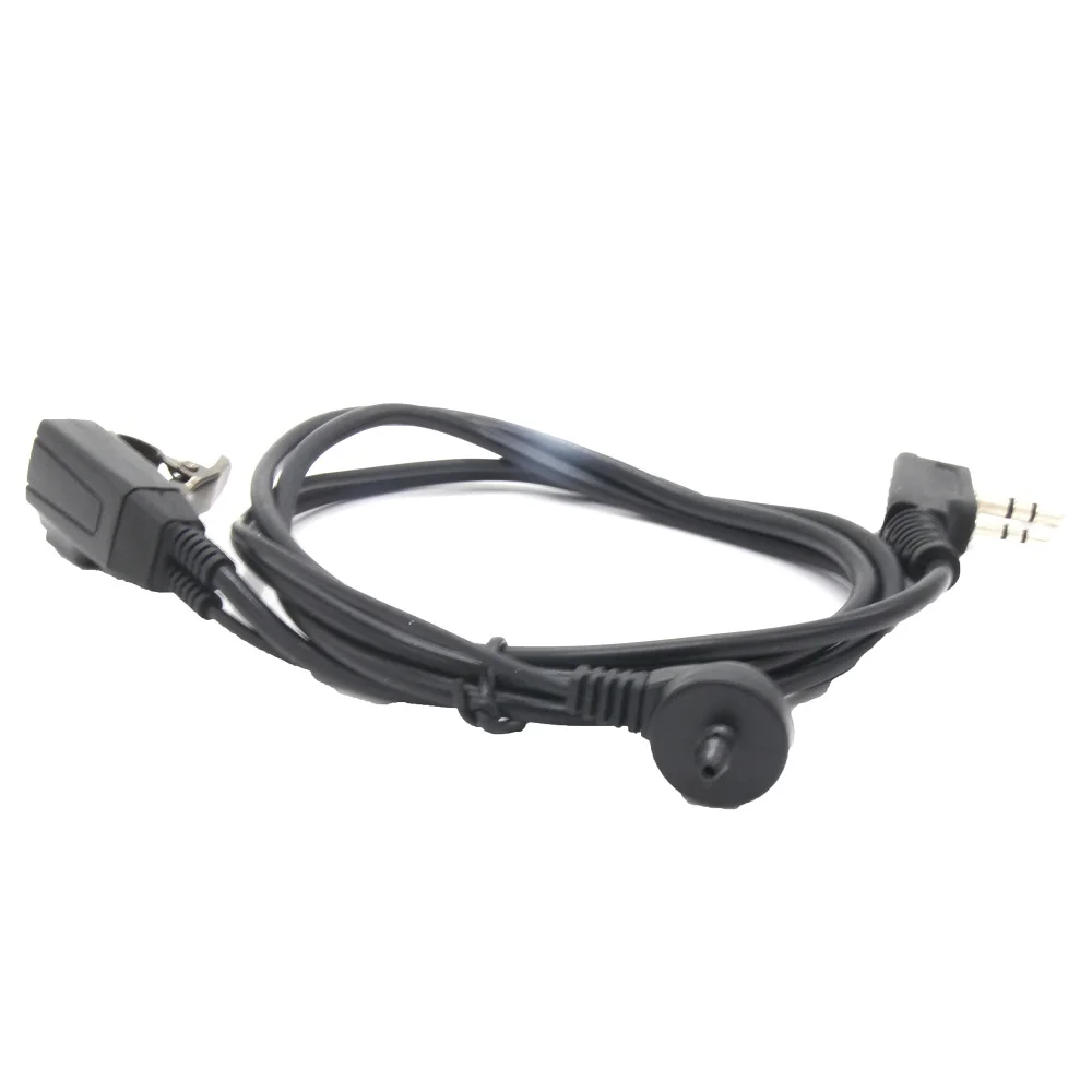 2pin Covert อะคูสติก FBI ชุดหูฟังหูฟัง Security Agent หูฟังหูฟังหูฟังไมโครโฟนวิทยุสื่อสารขนาดจิ๋ว Talkie วิทยุ