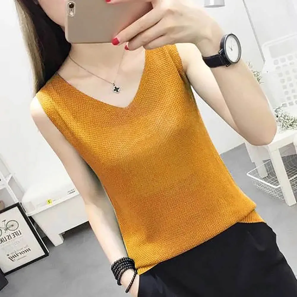Nice Women Knitted Vest Shirt Spring Summer Female 2025 New Hollow Loose Outside Wear Thin Linen Coat 2025 Woman New Sleeveless