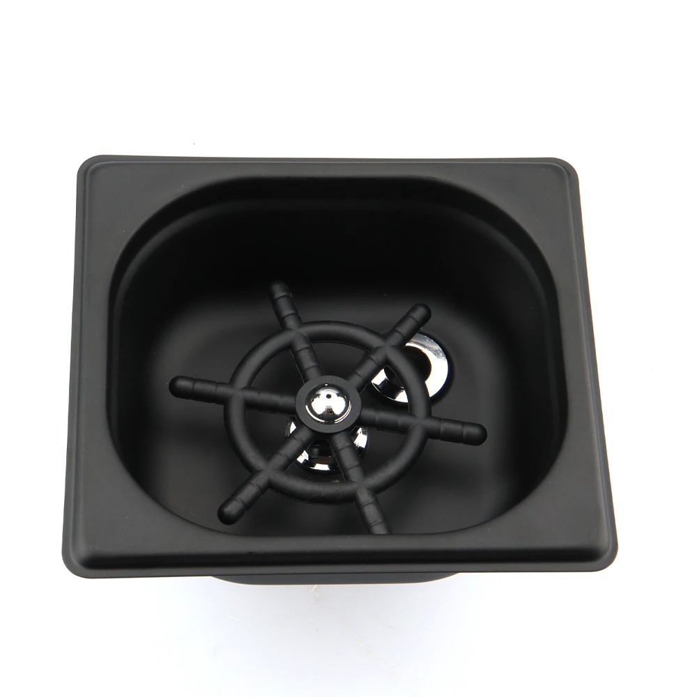 Mini Square Kitchen Washing Sink With Glass Rinser Stainless Steel Glass Bottle Milk Pitcher Rinser Beer Cup Washer