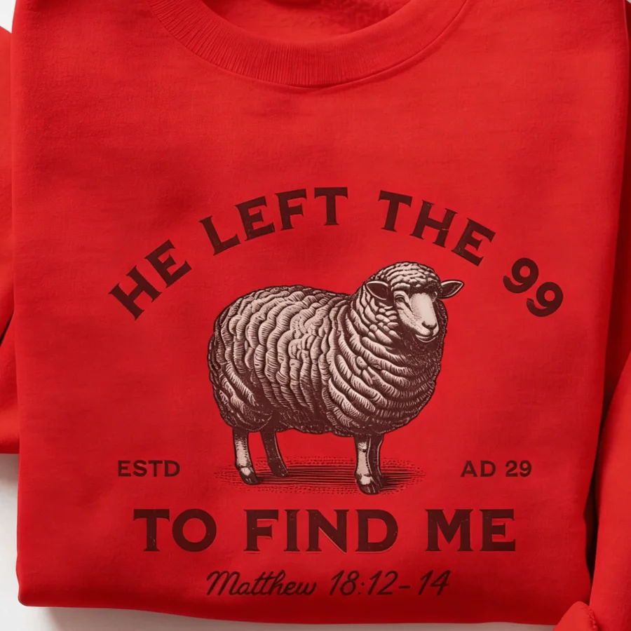 

Women's Winter ClothesINAWLY Jesus Left 99 Sweaters, The Lord Is My Shepherd Crew Neck Sweatshirt, Christian Sport Shirt,