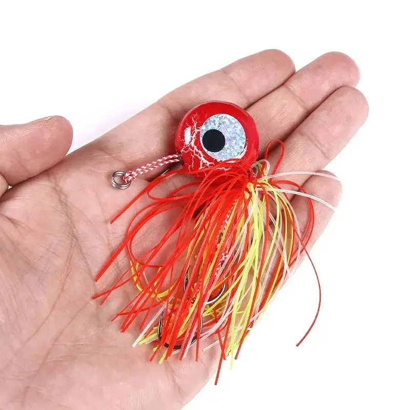 Tenya Tairaba Madai Jig Fishing Lure Kabura Saltwater Jigs Head Bait Shrimp Rubber Skirt  Artificial Bass Pike Fishing Big Bait