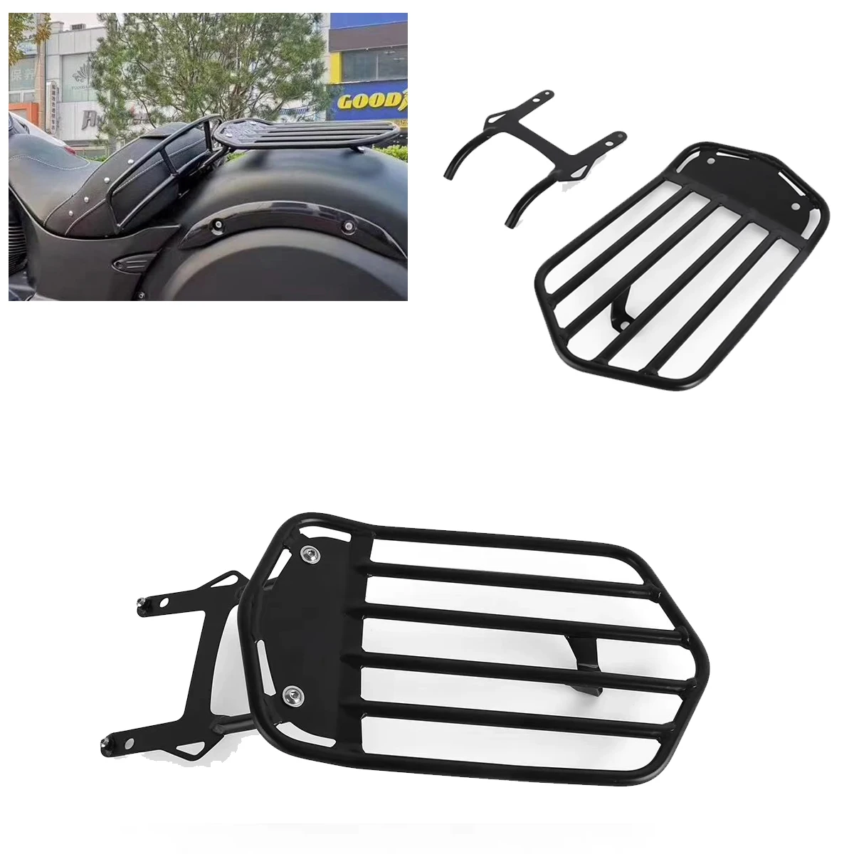 

Подходит для Indian Dark Horse, Chieftain или Chidf, модифицированная полка, задняя рама, рама заднего крыла