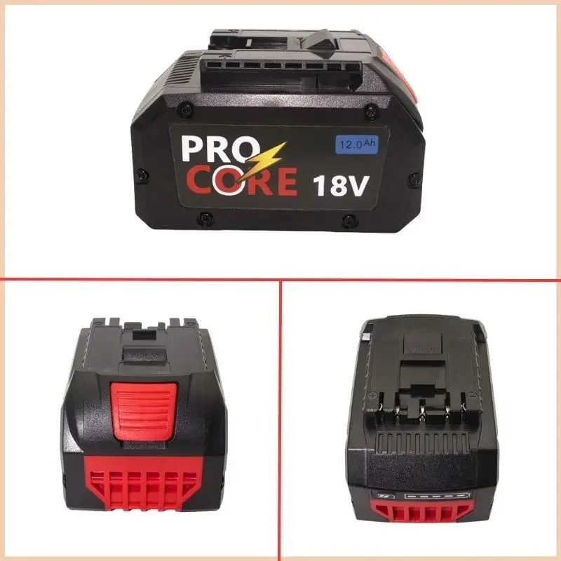 8AH/10AH/12AH For BOSCH Professional 18V 21700 Battery ProCORE 18V Li-ion Replacement for BAT609 BAT618 with bms