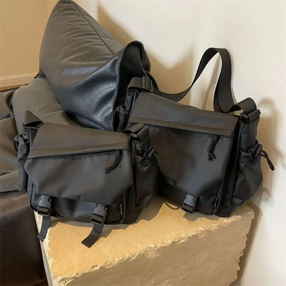 

Solid Color Nylon Crossbody Bag Oxford Cloth Waterproof Shoulder Bag Large Capacity Multifunctional Messenger Bag Camping