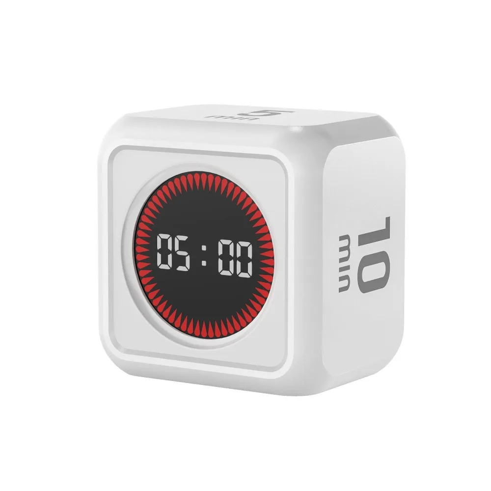 

Gravity Sensor Gravity Sensing Timer 4 Preset Time LED Display Visual Flip Timer USB Rechargeable Cube Shape Cube Timer