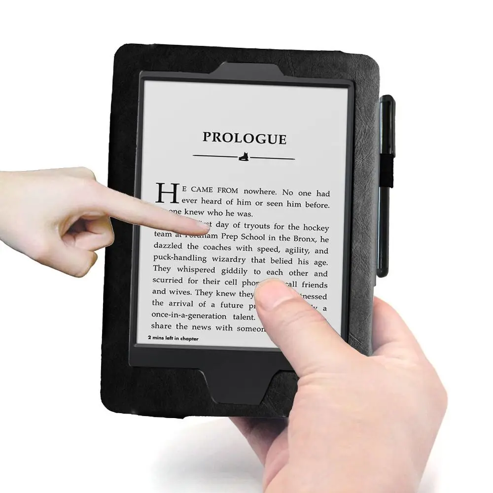 6 Inch E-Reader Case Shockproof Auto Sleep/Wake Folio Cover Leather Magnetic Protective Shell for Kindle Paperwhite 1 2 3