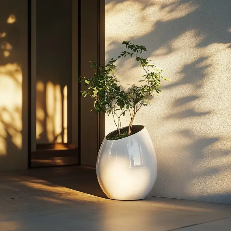 for Custom Irregular Fiberglass Flower Pots Shopping Mall Planters Large Indoor Outdoor Garden Planter Box Combinations