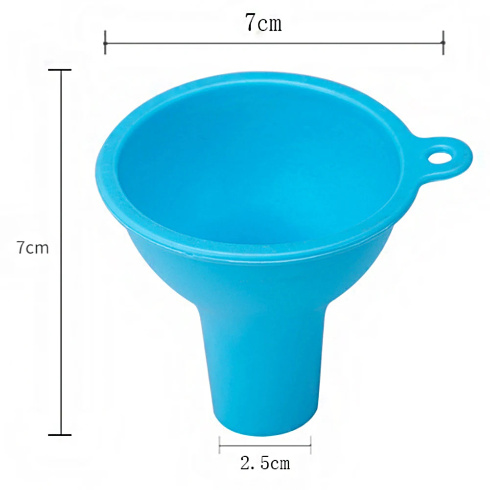 1 Piece Silicone Funnel Wide Mouth and Large Diameter Funnel Pour Oil Milk Powder Beans Dispense Funnel Kitchen Tool