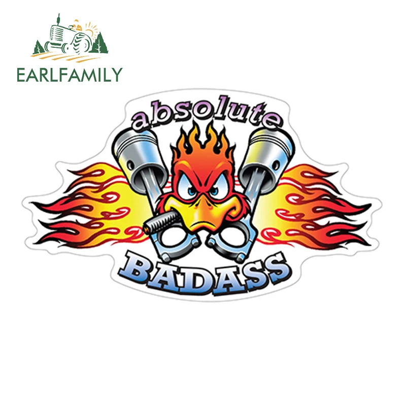 EARLFAMILY 13cm x 8.3cm Absolute Badass Performance Car Stickers Funny Car Styling Sticker Motorcycle Car Decal Accessories