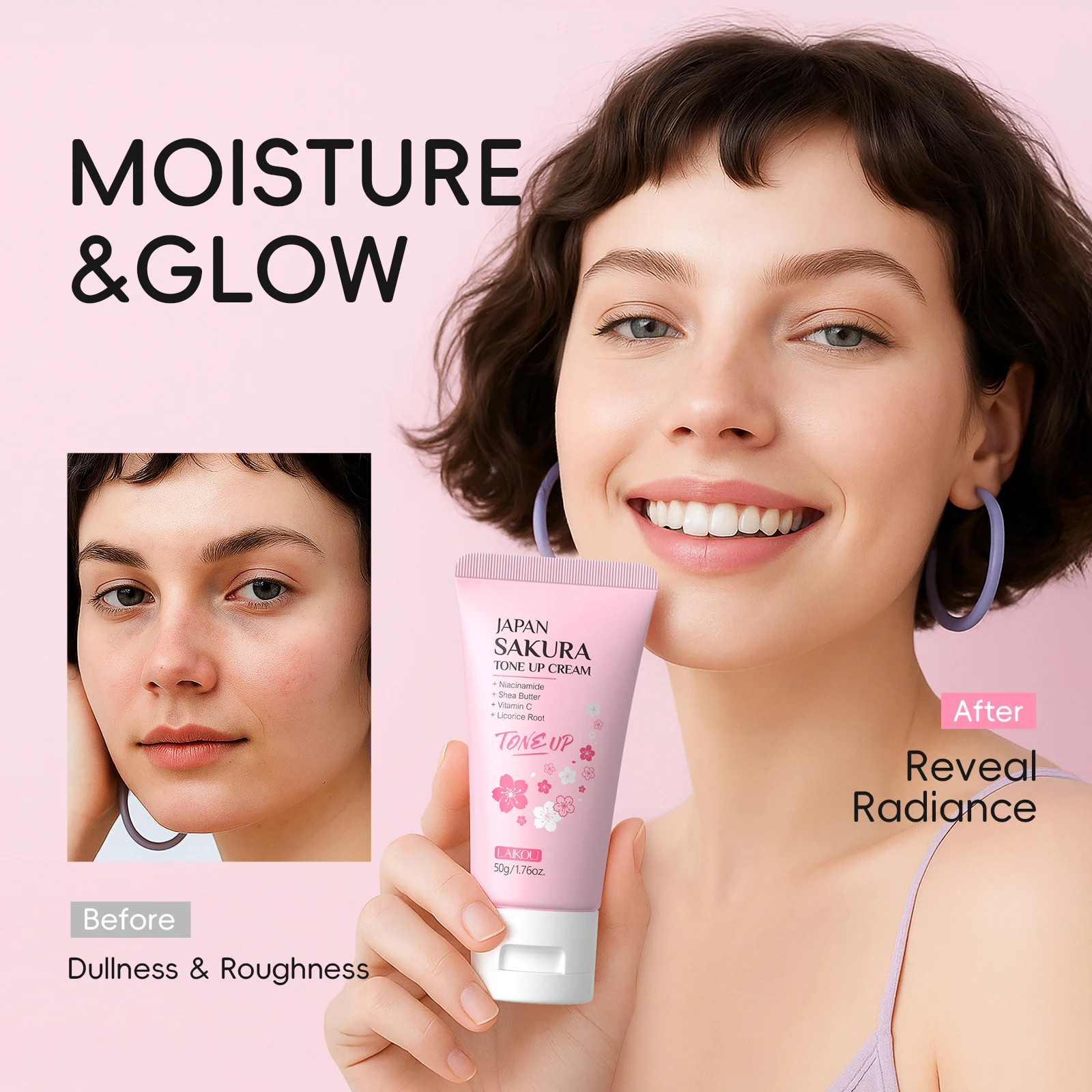 Shea Butter Raw - Crema Facial LAIKOU Japan Sakura Tone