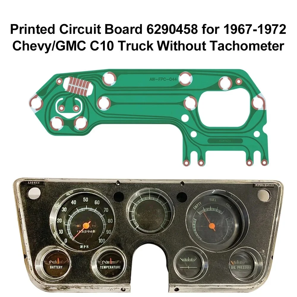 Printed Circuit Board 6290458 for 1967-72 Chevy/GMC C10 Truck Without Tachometer