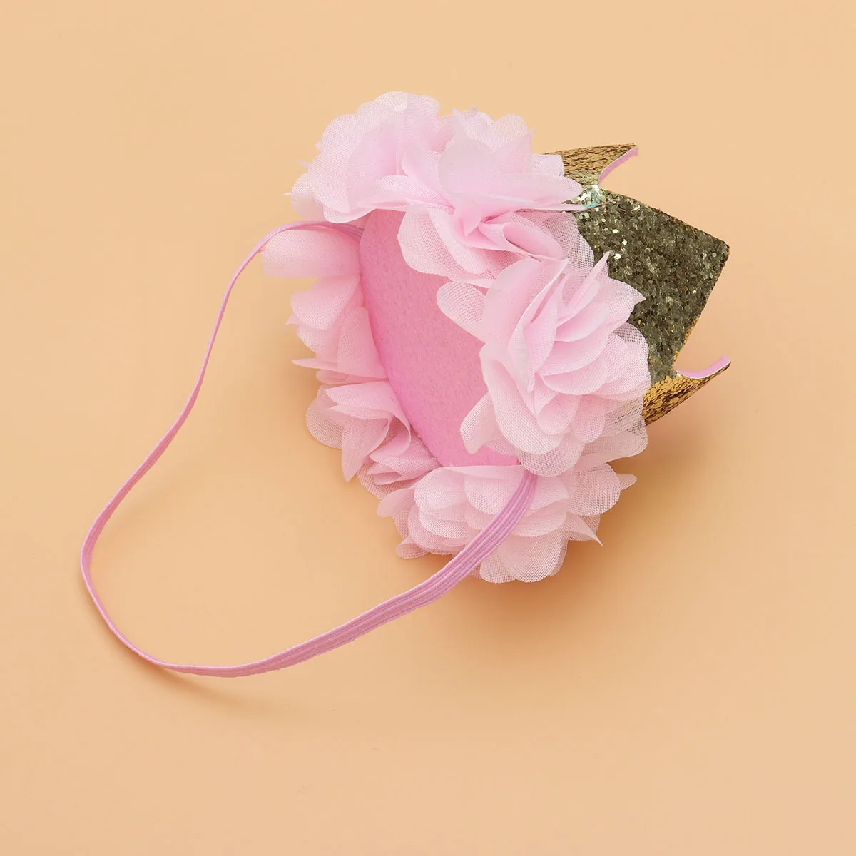 

Little Baby Birthday Headband Crown Chiffon Flower Tiara Elegant Headdress for Photo Shoots and Parties Baby Birthdag Hat