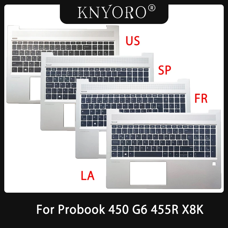 

Новая испанская Латиноамериканская Клавиатура для ноутбука HP Probook 450 G6 455R X8K Zhan66 15 G2 с подсветкой