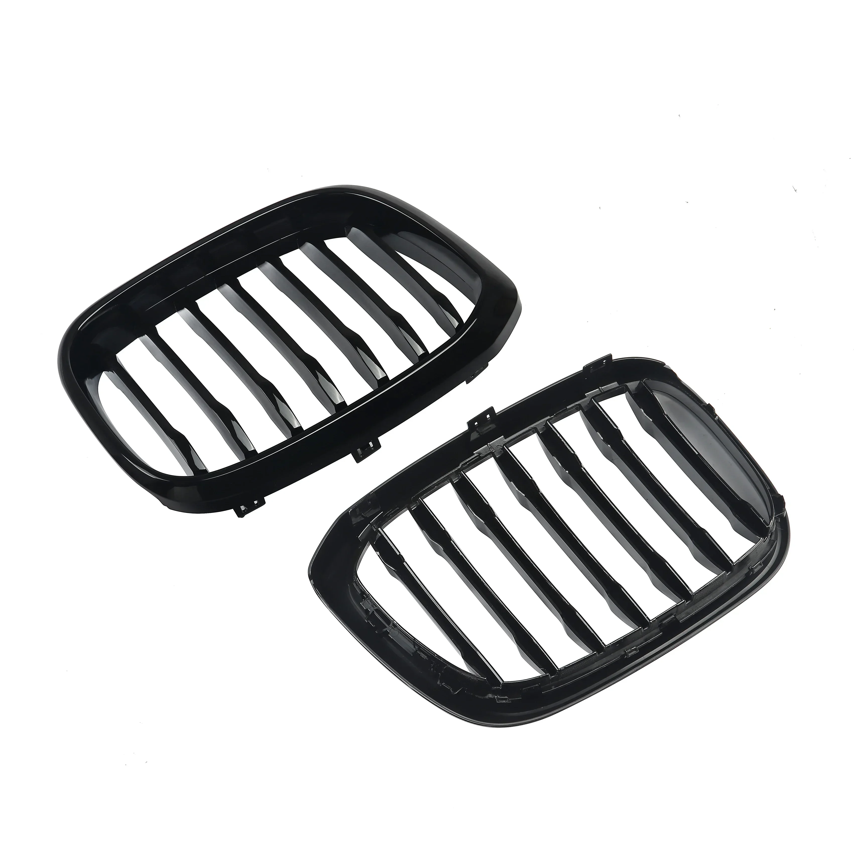 MagicKit For BMW X3 X3M G01 X4 G02 2018-2020 Front Bumper Grill Grille Gloss Black Single Slat Sport Style Car Replacement