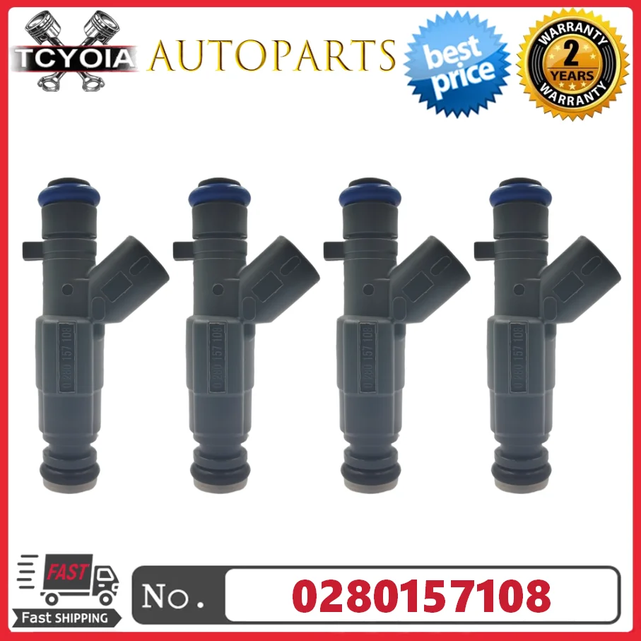 

4pcs/lot Fuel Injectors Nozzle 0280157108 For Chevrolet Aveo Sail 1.4 2010-2016