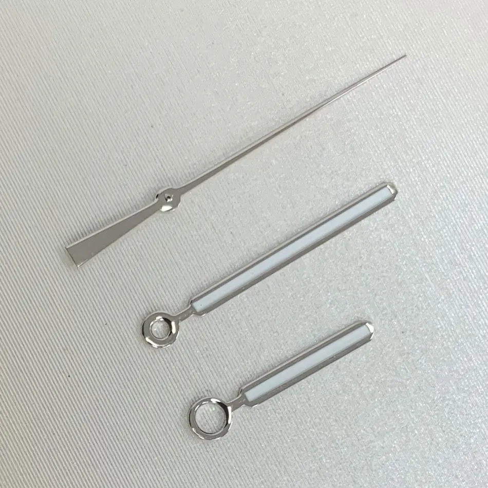 31.8mm Watch Dial + Hands Green Luminous Watch Faces Replacement Accessories for NH35 Movement Rose Nail/Silver Nail