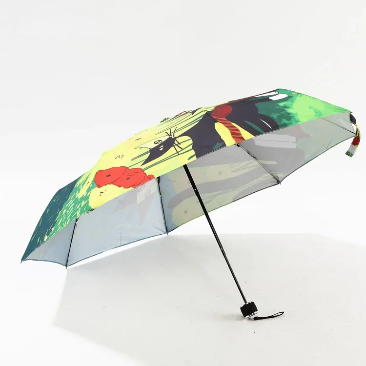 TIANQI Famous Oil Painting Umbrella Women Anti-uv  Parosal Waterproof Umbrellas Cat paraguas