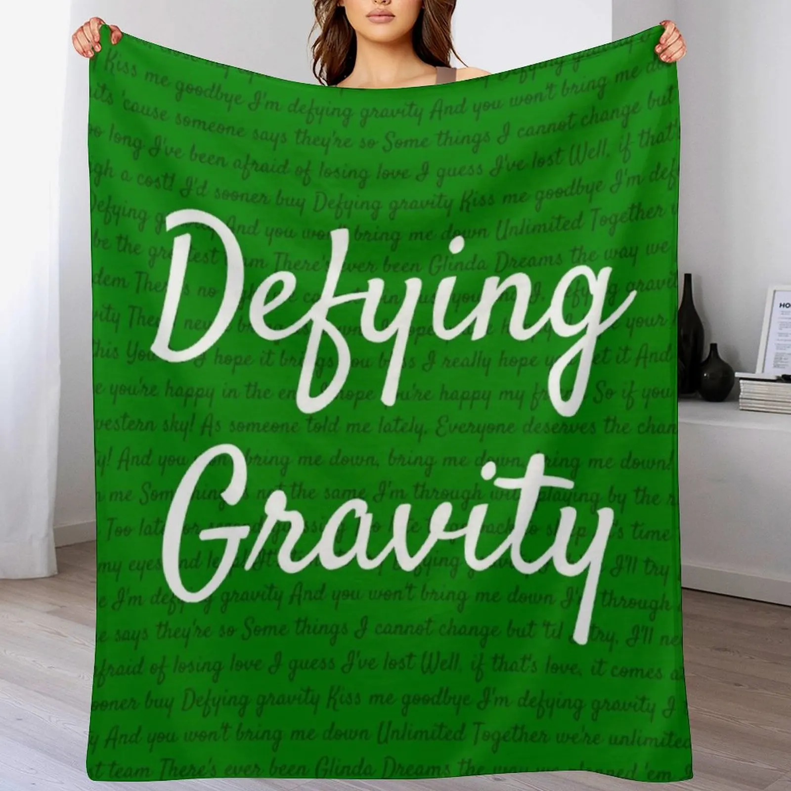 

Defying gravity Throw Blanket Ultra Soft Flannel Fleece Blanket for All Seasons