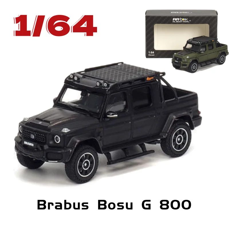 

AR Box Diecast 1/64 Scale Brabus Alloy Car Model Brabus Bosu G 800 Adventure Edition XLP Pickup Toys for Boys Original Box