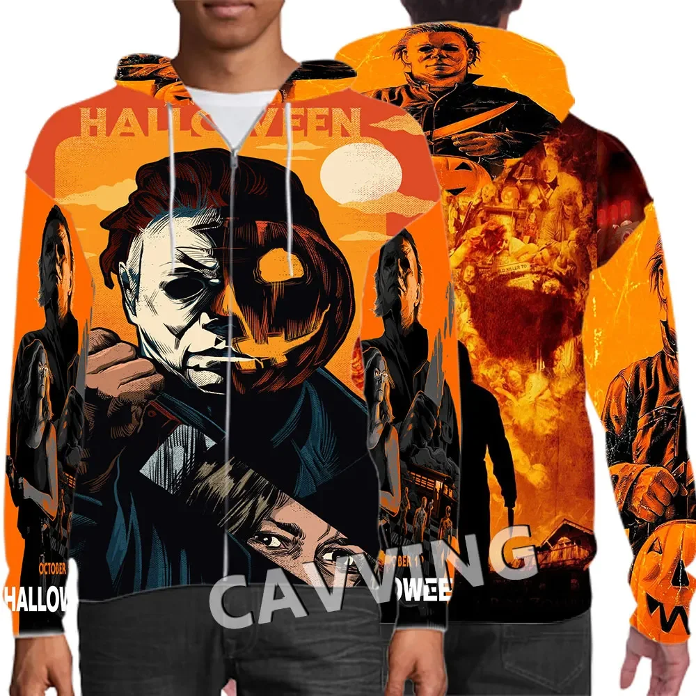 New Fashion 3D Print Halloween Michael Myers felpe con cerniera felpe con cappuccio felpe con cappuccio Harajuku felpe Hip Hop J01