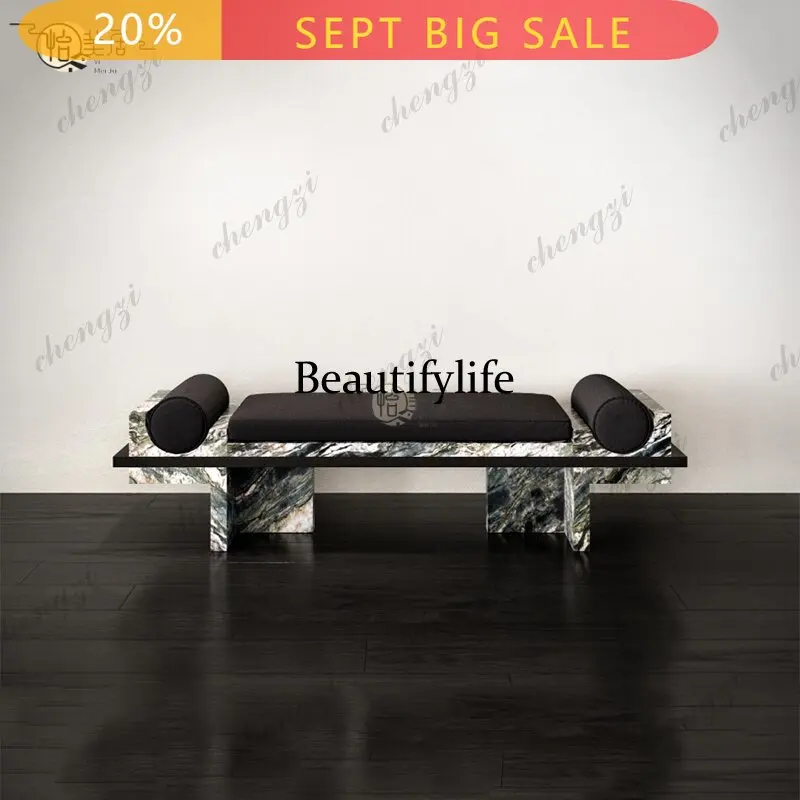 B178 Nordic solid wood bedside stool designer creative living room bench entrance shoe changing stool